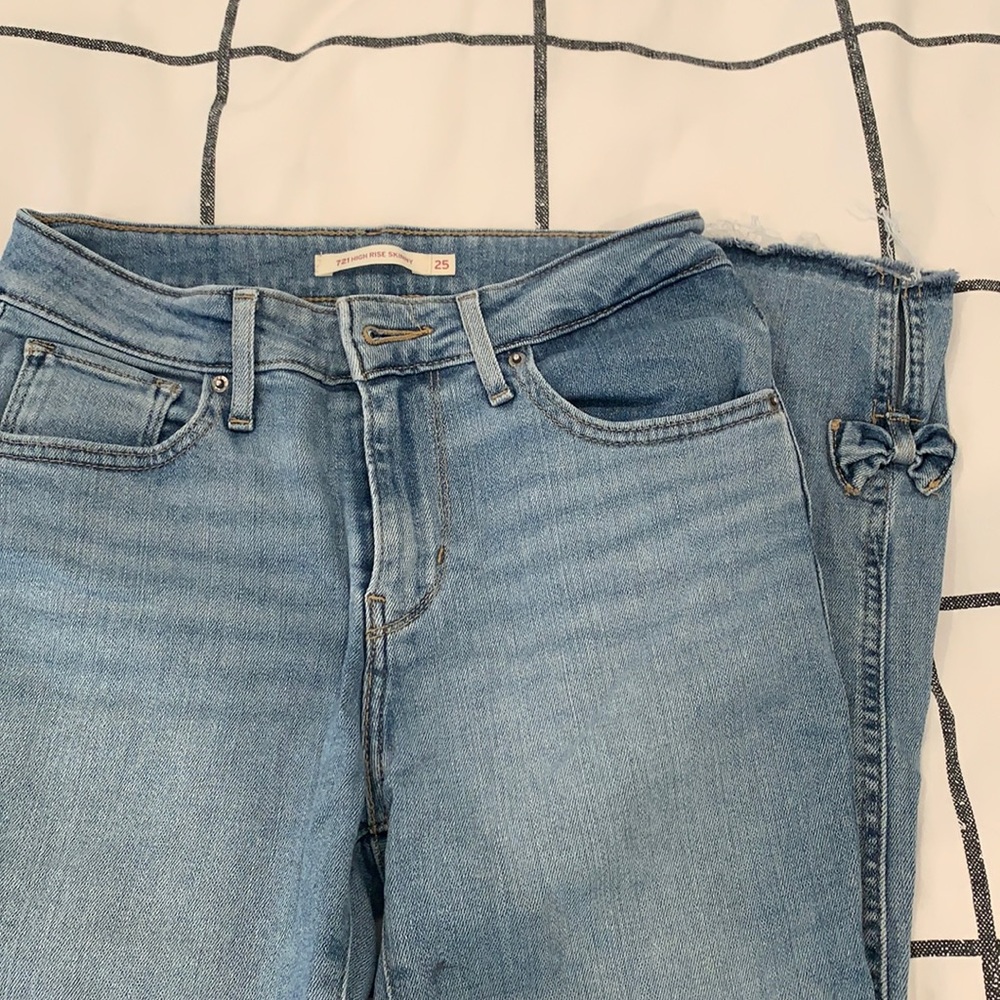 Levi Strauss 721 Skinny Blue Jeans